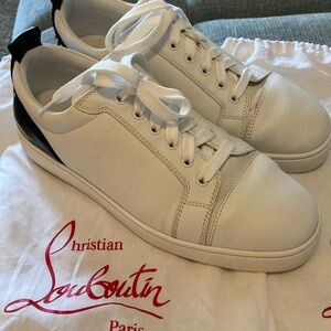 Christian Louboutin White and Black Men's Shoes